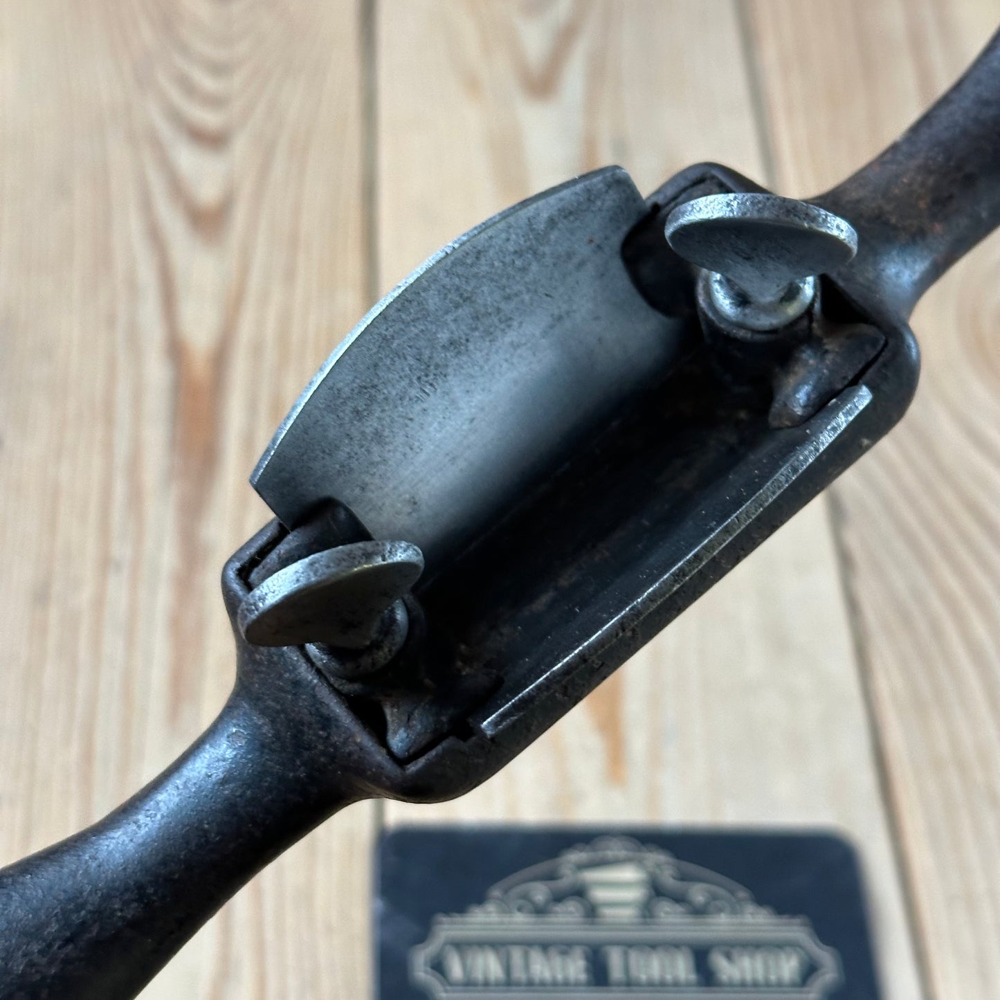 D2053 Antique 1870s STANLEY USA No.62 dual SPOKESHAVE spoke shave