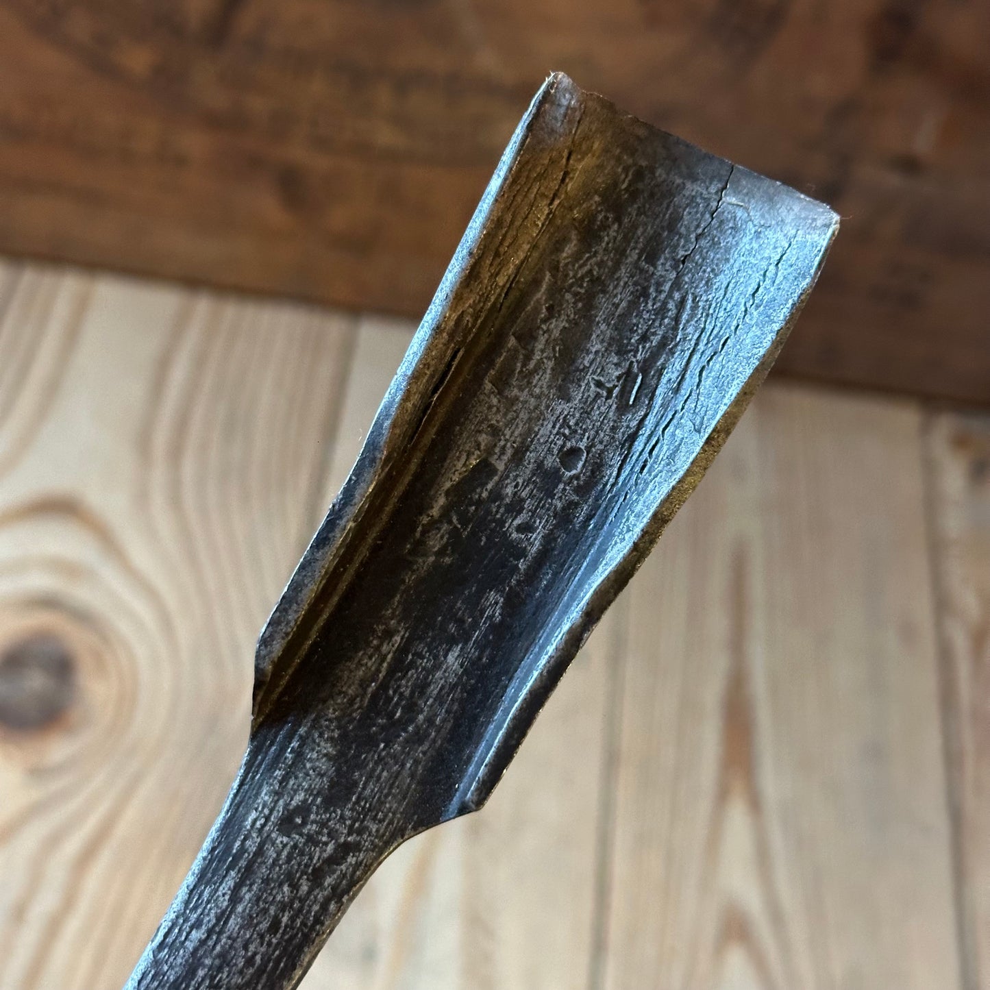 D1889 ANCIENT! Large Antique 35mm EUROPEAN GOUGE Carving CHISEL