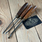 H2604 Vintage 3 x ADDIS England GOUGE CHISEL Carving Set
