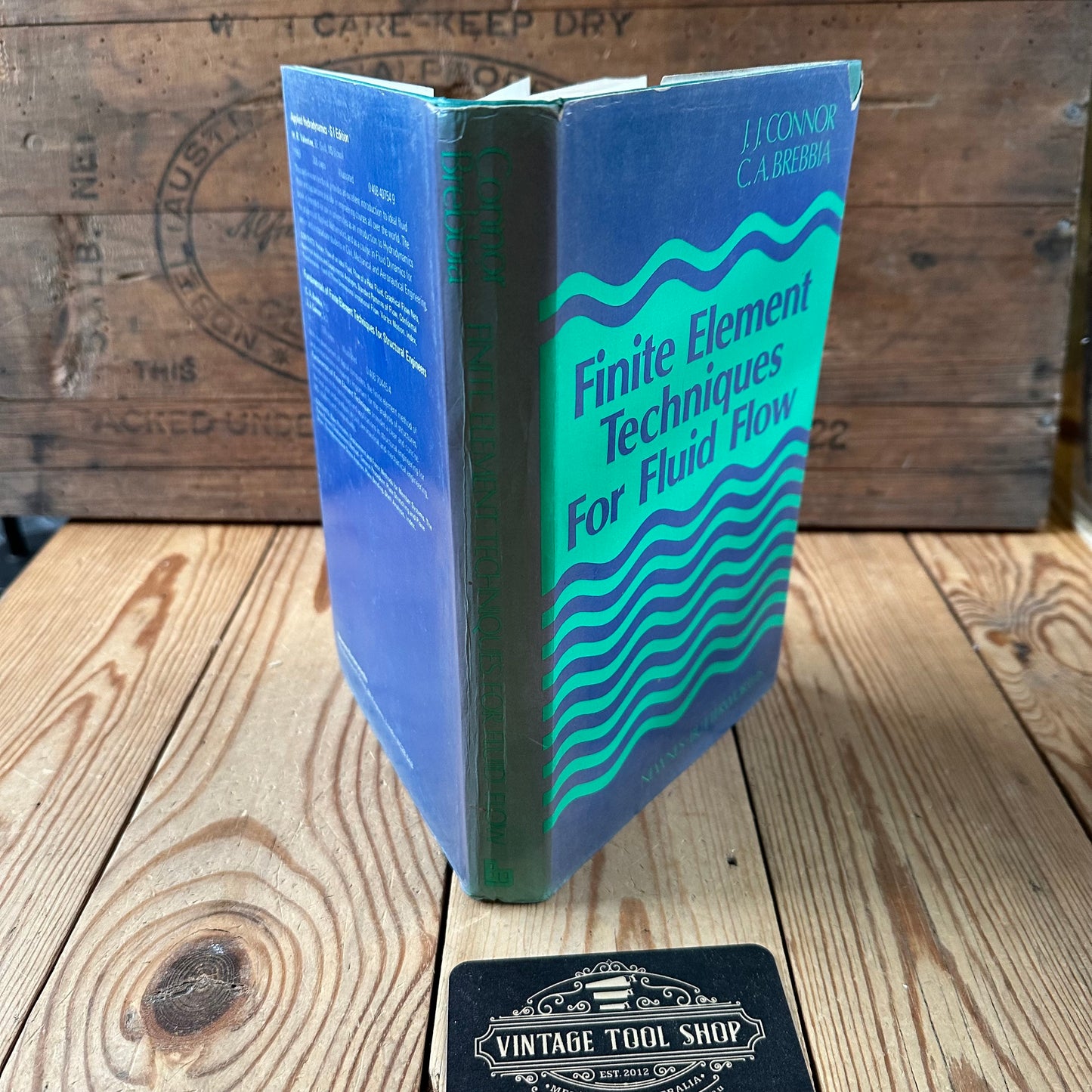 XBN49 Vintage 1977 FINITE ELEMENT TECHNIQUES FOR FLUID FLOW BOOK by J.J.Connor &  C.A.Brebia