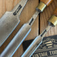 D1916 Vintage 3 x MATHIESON Scotland PARING Gouges CHISELS Boxwood Handles