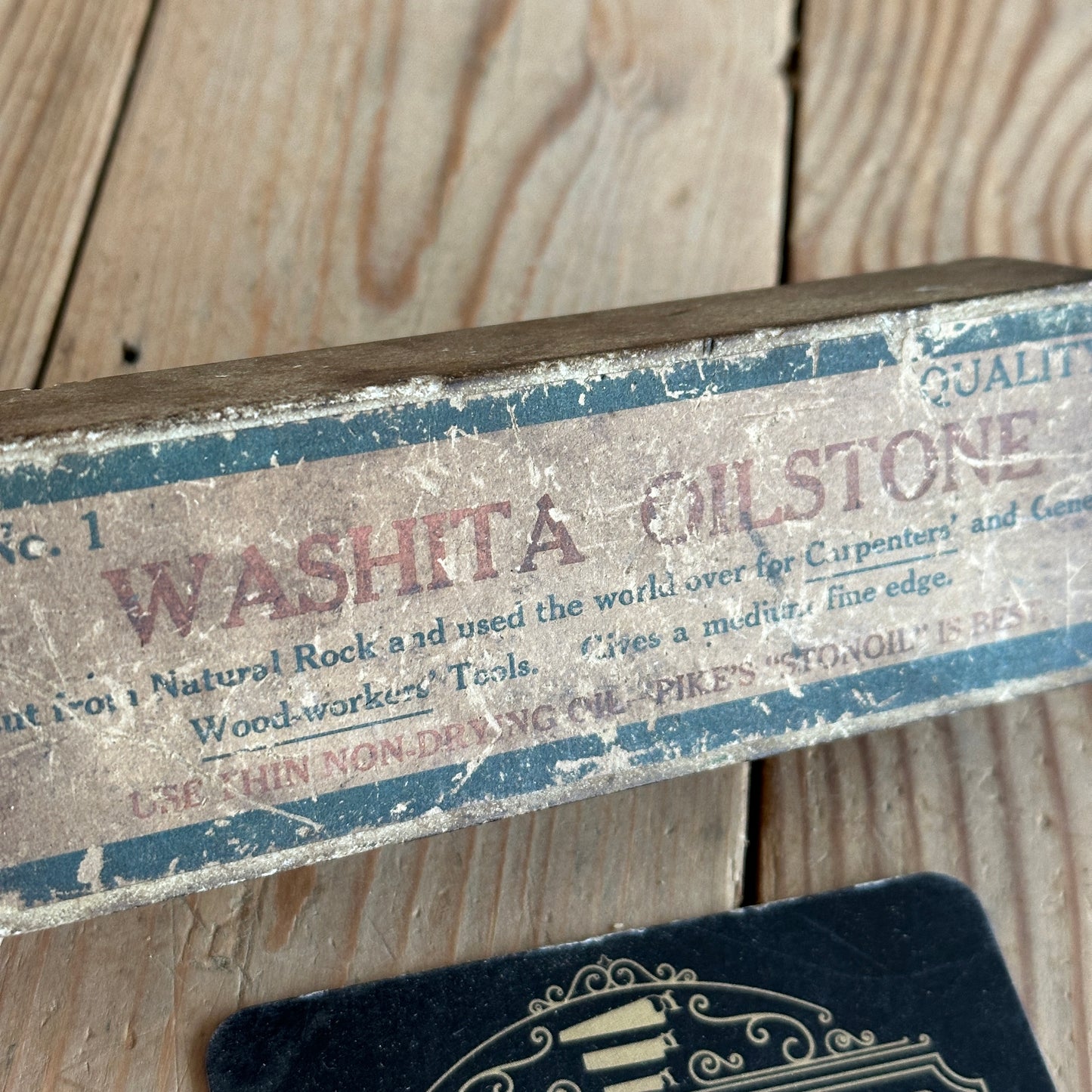 A324 Vintage Pike ARKANSAS No:1 Grade WASHITA STONE Natural Sharpening OILSTONE