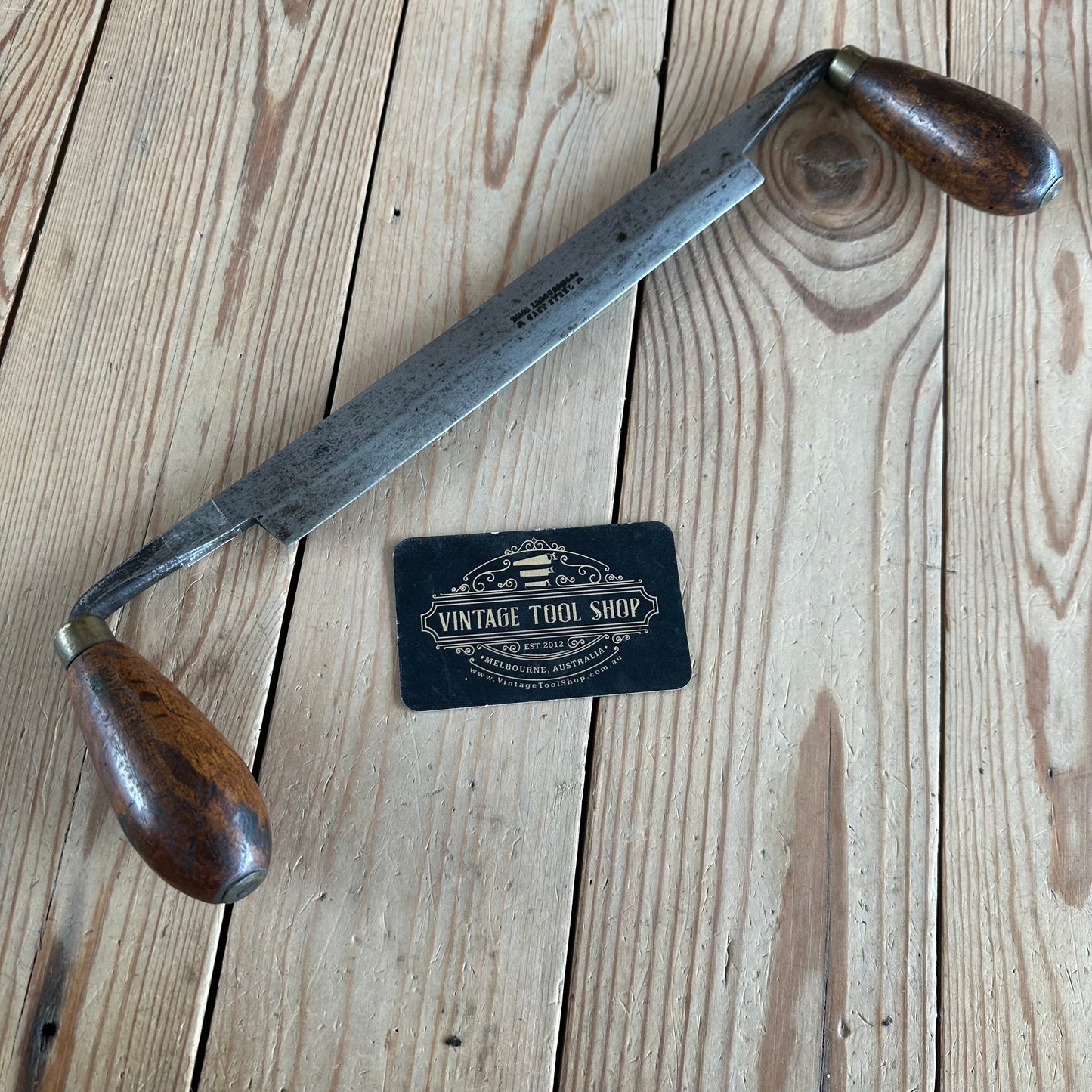 D2075 Vintage THOMAS IBBOTSON & Co 8” DRAWKNIFE draw knife