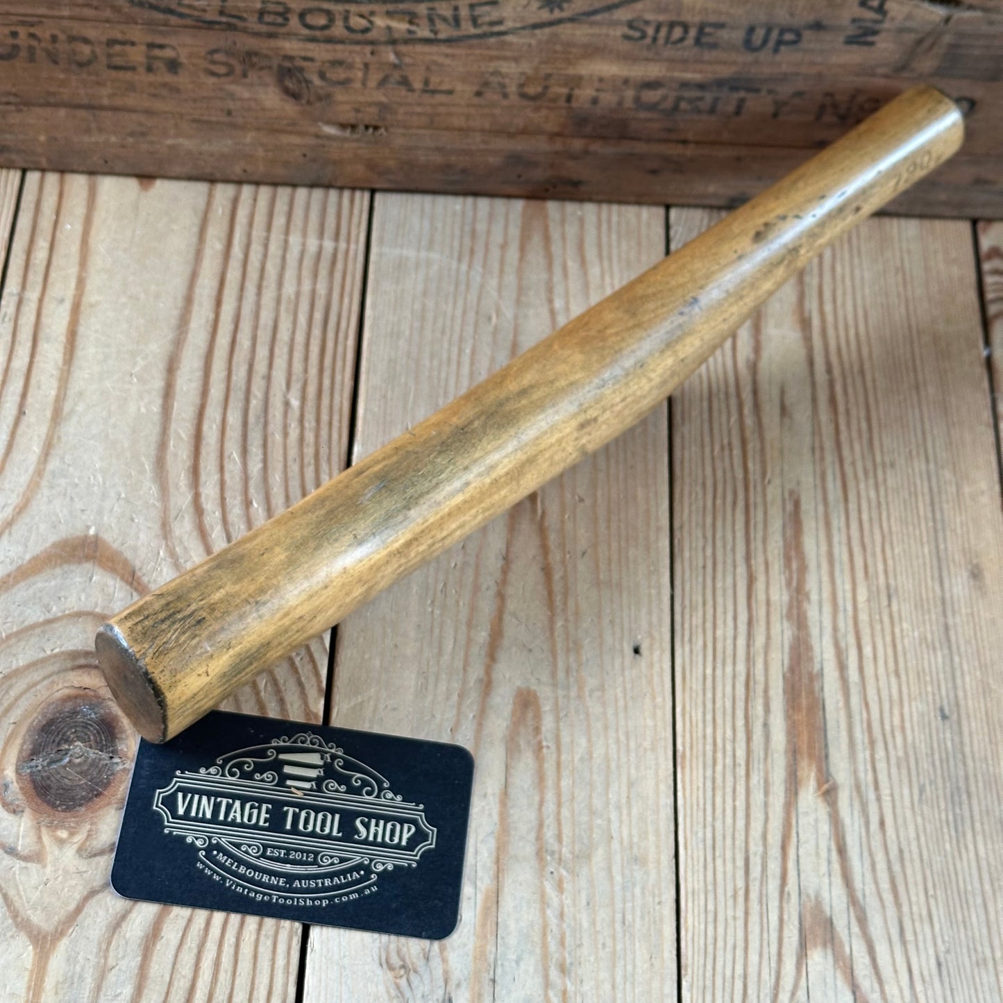 H2455 Vintage BOXWOOD Lead DRESSING STICK plumbers mallet