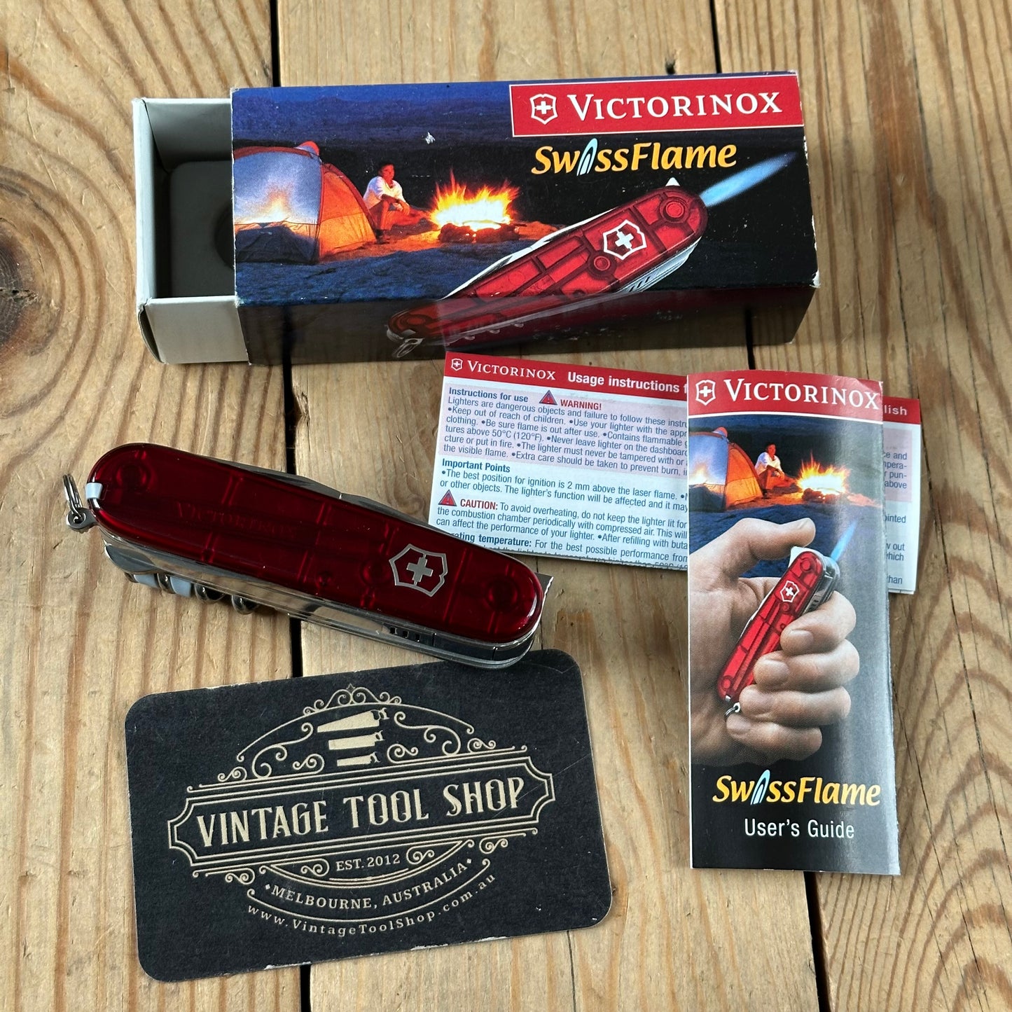K63 ULTRA RARE! Vintage Collectable Victorinox SWISS FLAME SWISS ARMY KNIFE