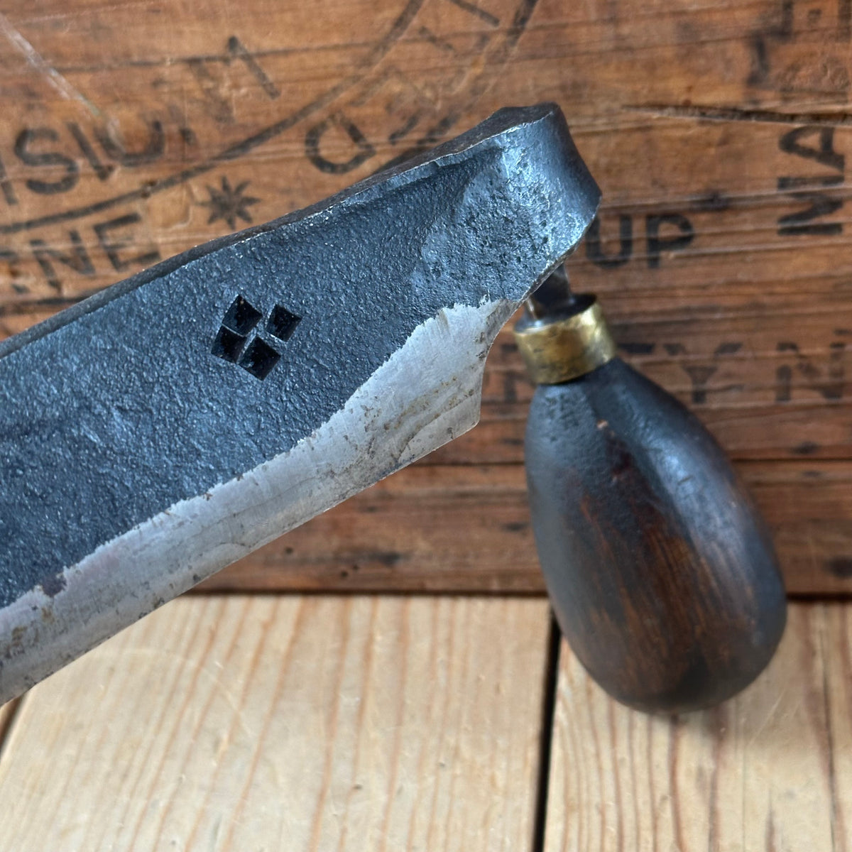 JMB41 Blacksmith made HAND FORGED 1045 steel 9”DRAWKNIFE. Made by Jacob Marcus BONESAW