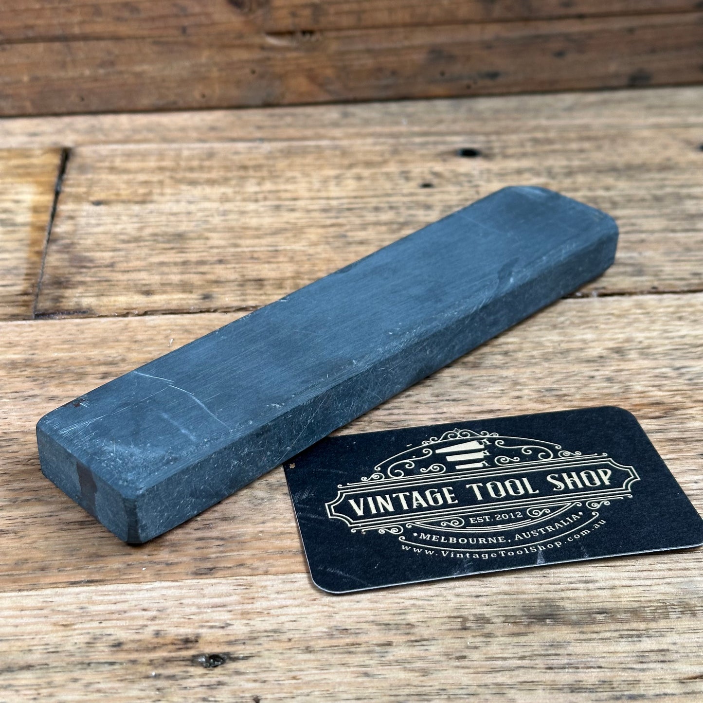 A384 Vintage 7” German Thuringian SLATE Razor BARBER HONE sharpening stone waterstone (Copy)