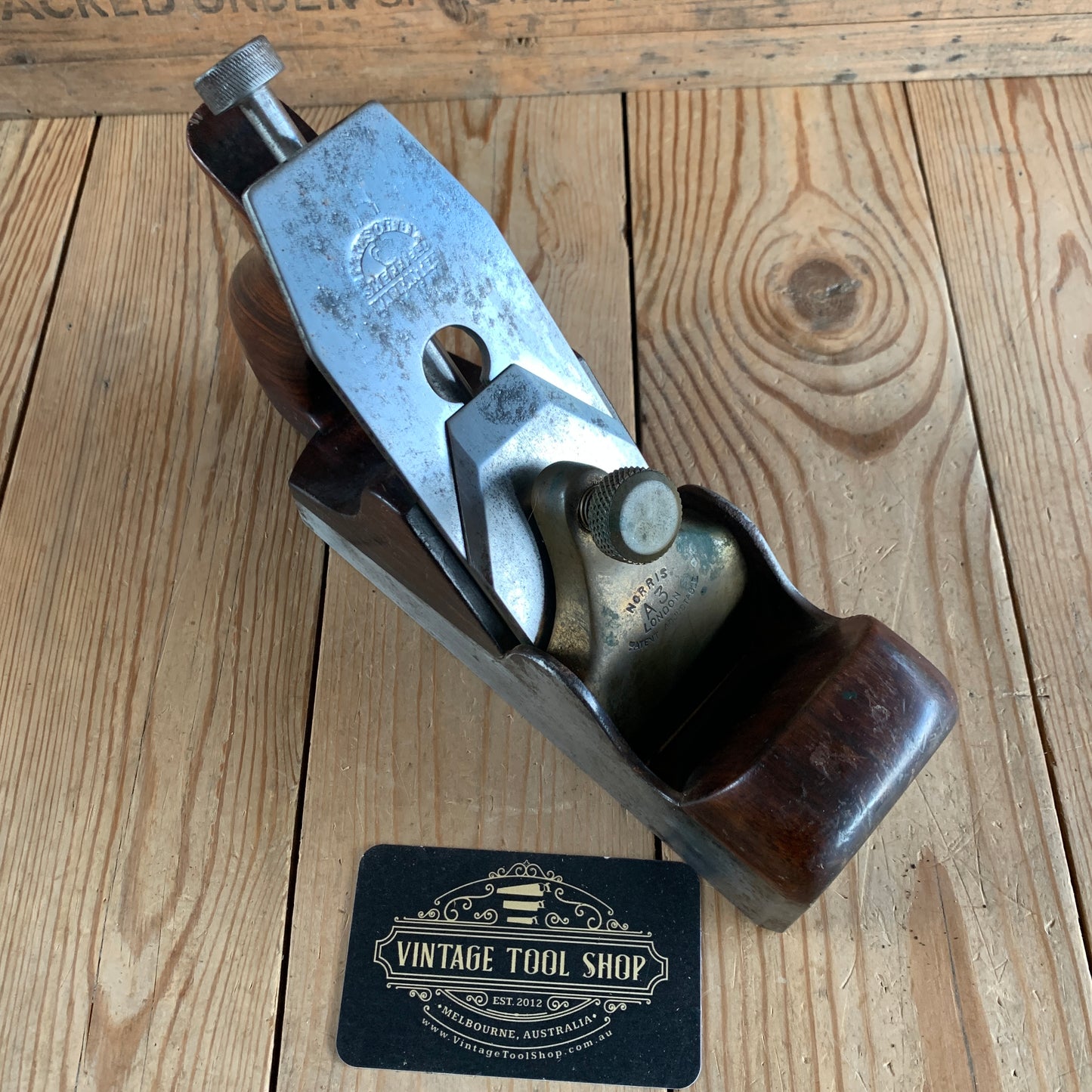 SOLD H551 Antique NORRIS London A3 Infill Smoothing PLANE