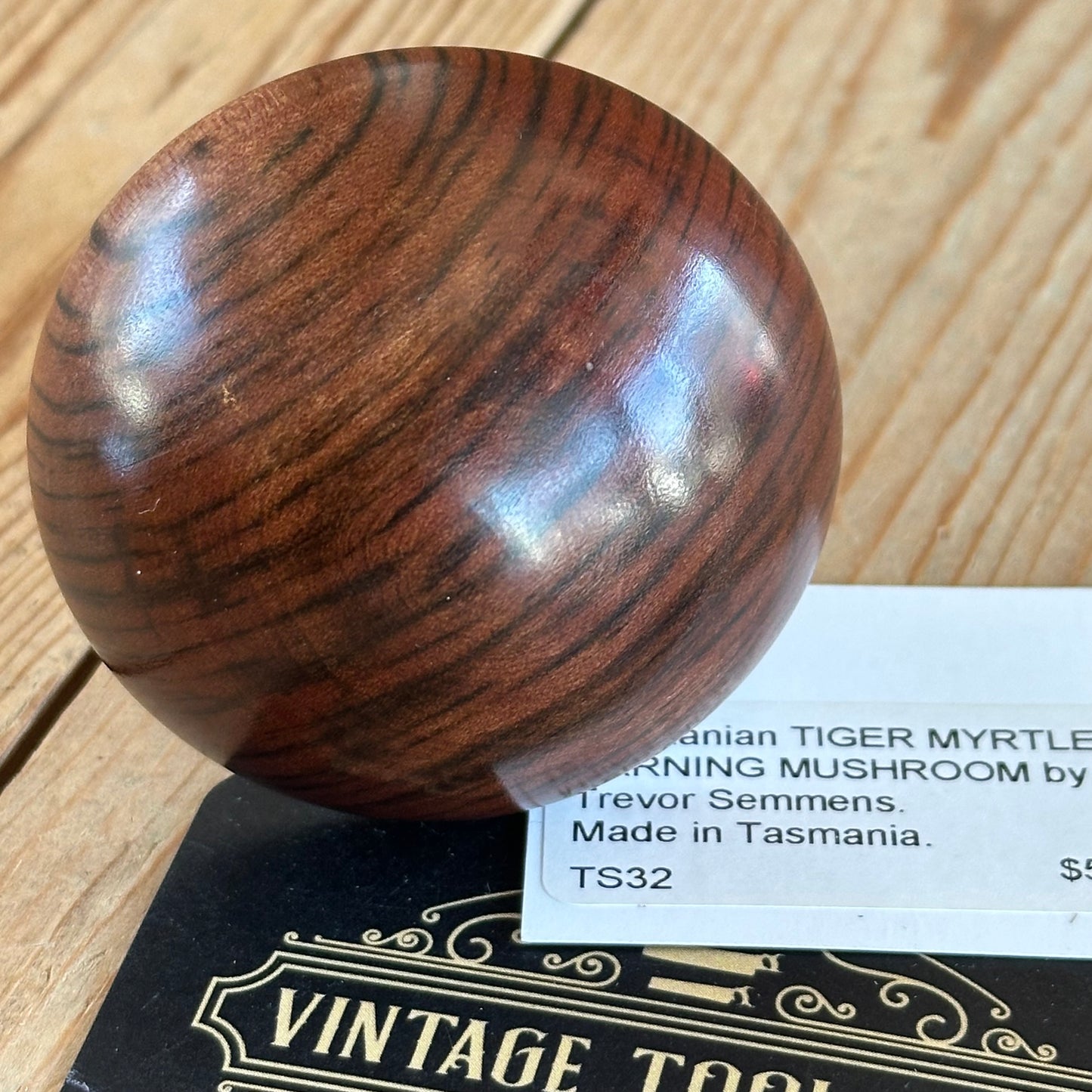 TS24-TS33 Australian made NEW! Tiger Myrtle DARNING MUSHROOM mending tool