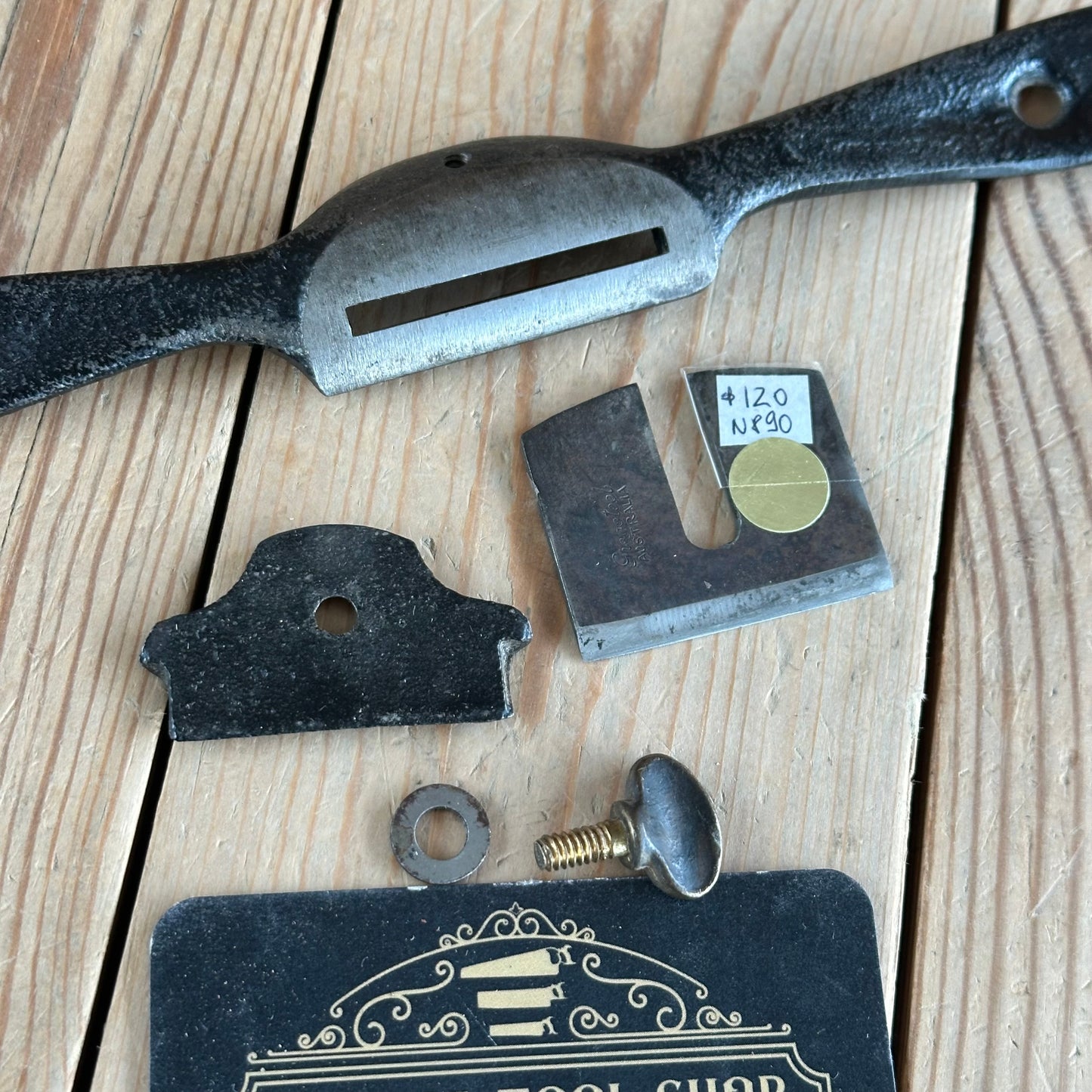 N890 Vintage Scarce WOODSTOCK Gregsteel Australian Made CONVEX SPOKESHAVE