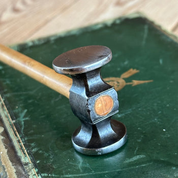 SOLD. D1858 GORGEOUS! Vintage small jewellers silversmiths Metalwork HAMMER