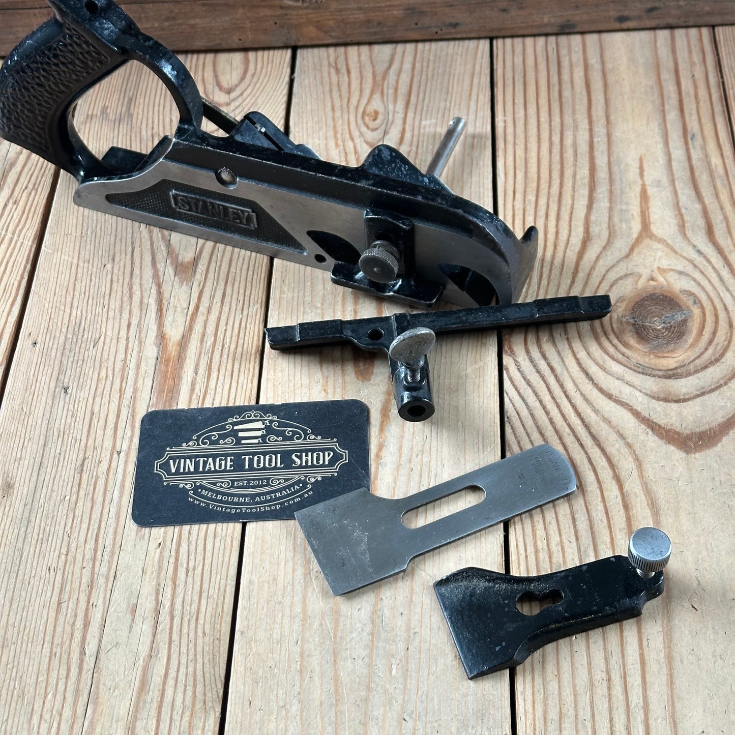 H2148 Vintage STANLEY England No.78 Duplex RABBET rebate plane