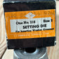 H2479 Vintage Osborne USA GROMMET SETTING DIE No.216 Size 3 set IOB