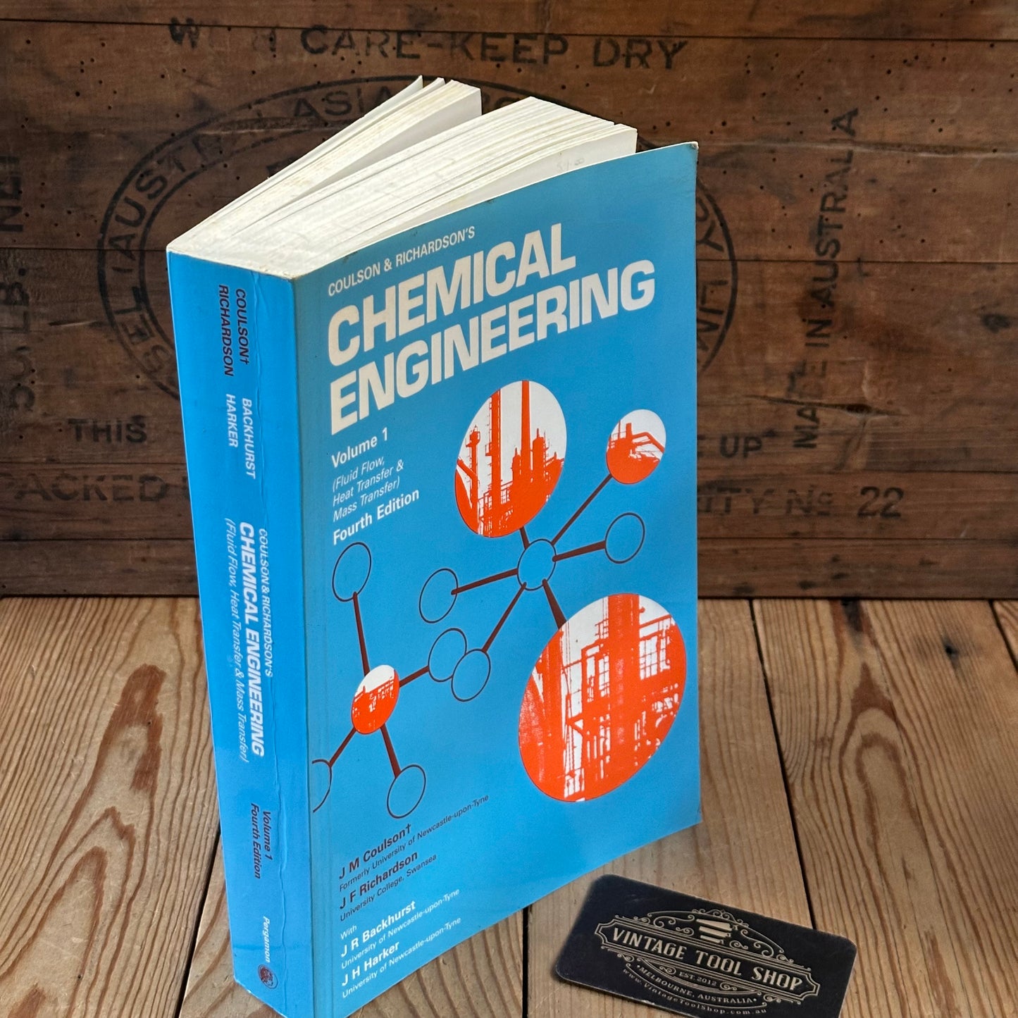 XBN126 Vintage 1993 BOOK CHEMICAL ENGINEERING Vol 1 4th edition byJ.M.Coulson & J.F.Richardson