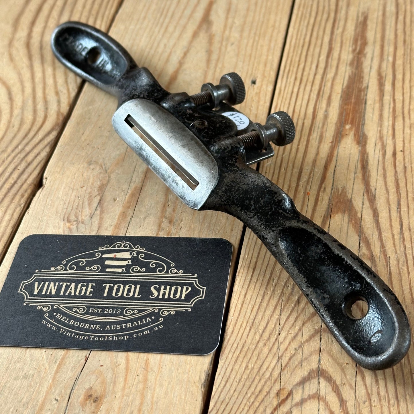 N1806 Vintage STANLEY England No.151R CONVEX curved adjustable SPOKESHAVE