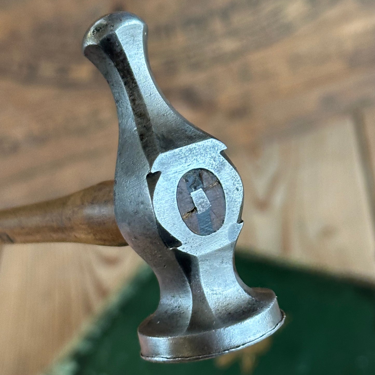 SOLD. D1856 GORGEOUS! Vintage small jewellers silversmiths Metalwork HAMMER by THEWLIS & Co