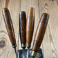 N1761 Vintage 4 x ADDIS Carving CHISEL Set curved v-gouge