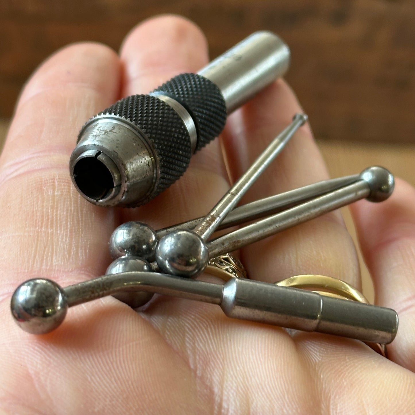 H2446 Vintage STARRETT USA No.828H Centre Finder “WIGGLER” set center