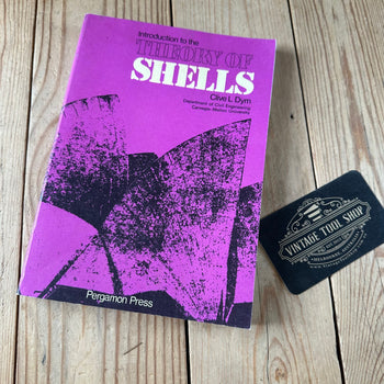 N2000 Vintage 1974 BOOK INTRODUCTION to the THEORY OF SHELLS by C.L.Dym