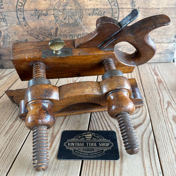 T8552 UNIQUE! Antique USER MADE Mahogany PLOUGH PLANE