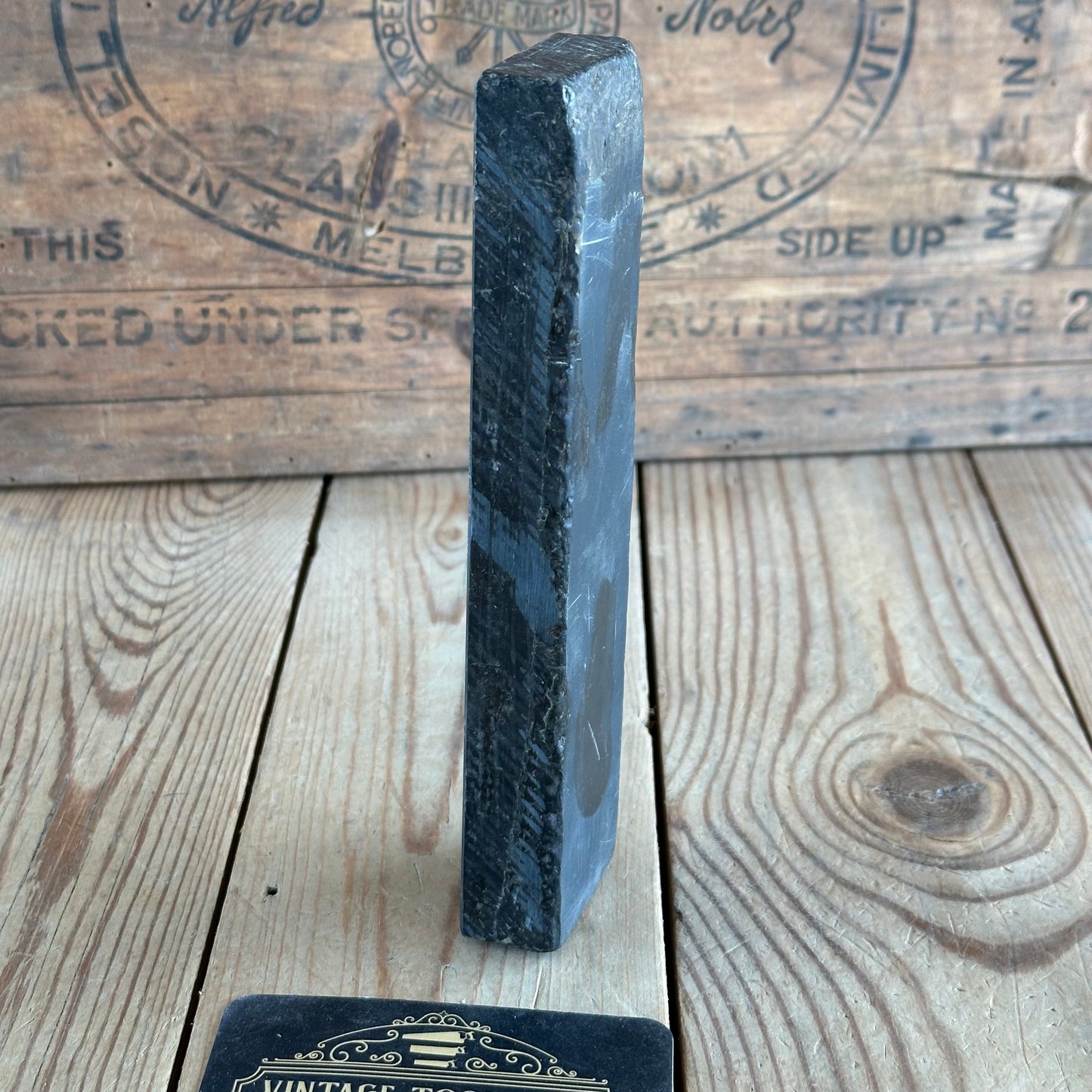 A369 Vintage German THURINGIAN SLATE water stone SHARPENING STONE