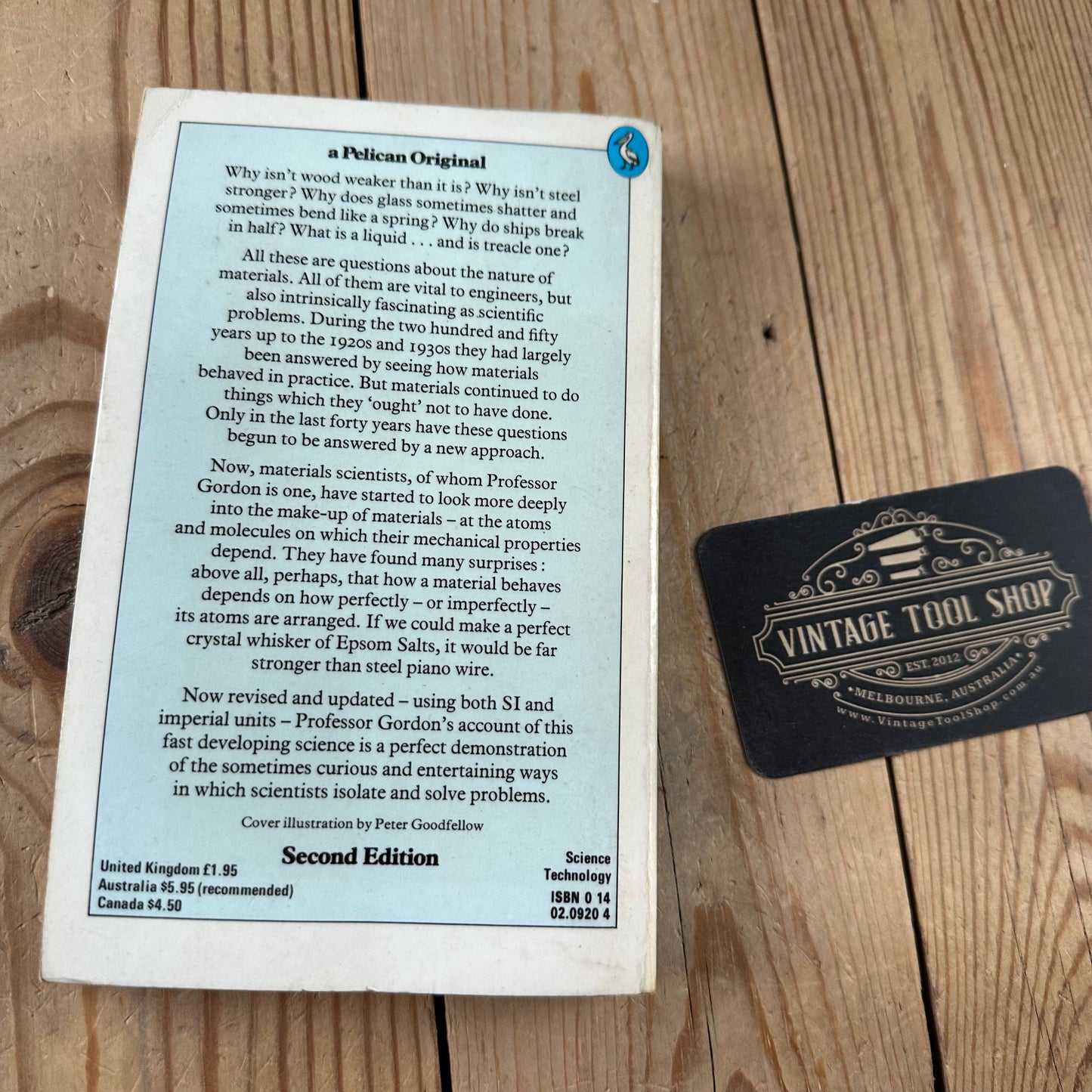 XBN10 Vintage 1981 BOOK The New Science of STRONG MATERIALS or Why You Don’t  Fall Through the Floor by J.E.Gordon