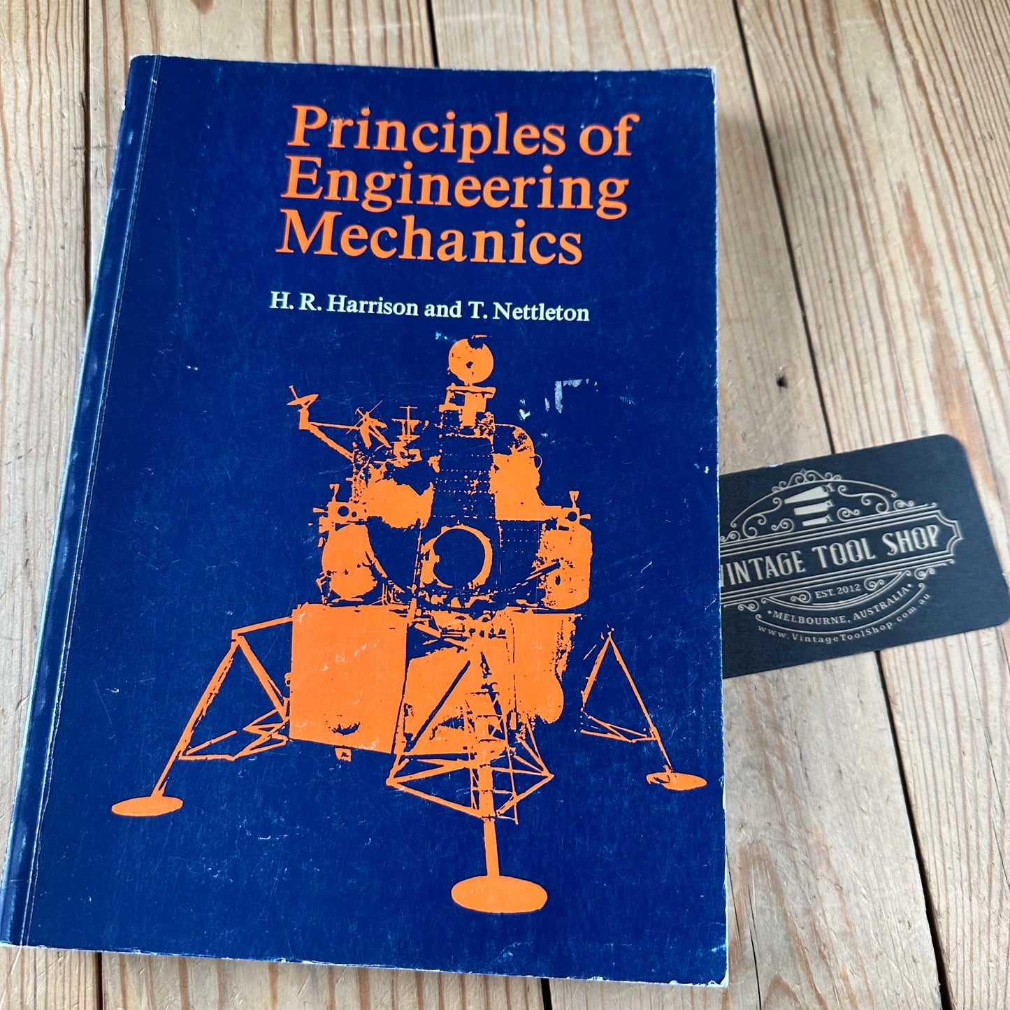 XBN62 Vintage 1979 PRINCIPLES of ENGINEERING MECHANICS BOOK by H.R.Harrison & T.Nettleton