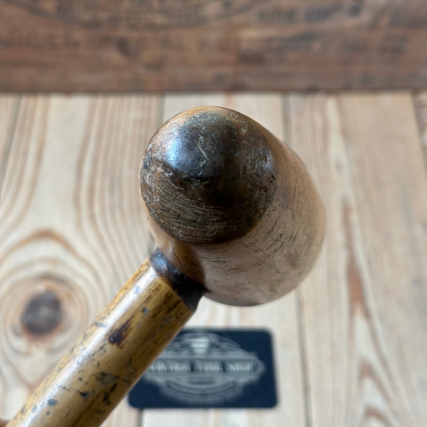 H2452 Vintage LIGNUM Lead BOSSING MALLET plumbers mallet