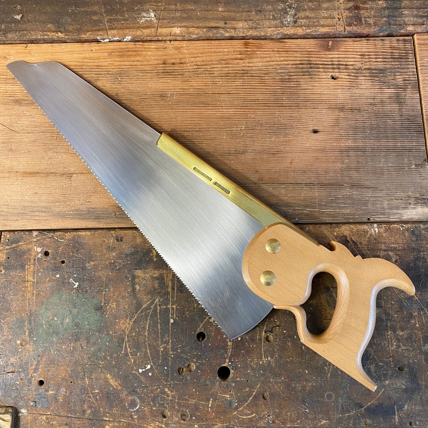 VHS24 HERITAGE SAWS Melbourne 16” HAMPTON 11ppi XCUT Half Back SAW with ENGLISH BEECH handle