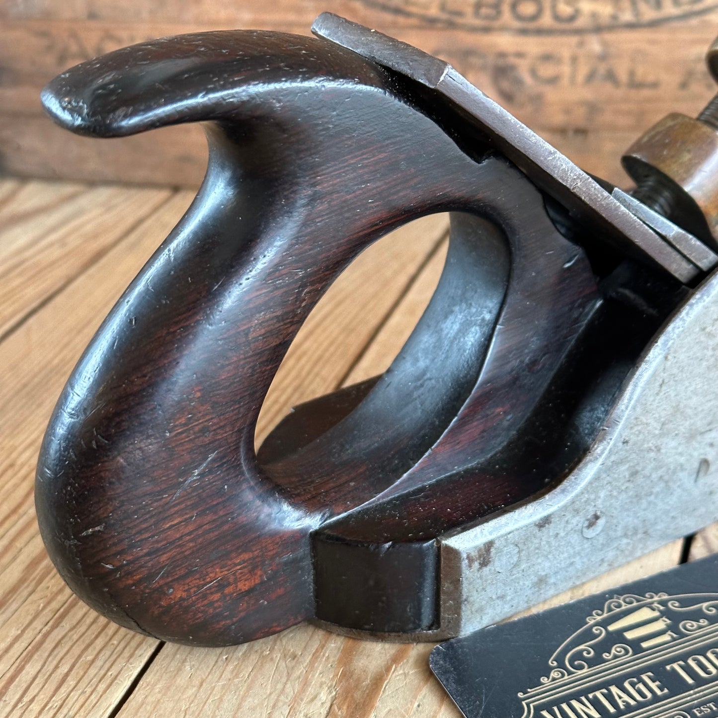 N1148 Antique UNIQUE SMOOTHING plane with Rosewood infill