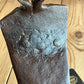 Y1694 Unusual & EARLY Antique French riveted STEEL MATTOCK HEAD