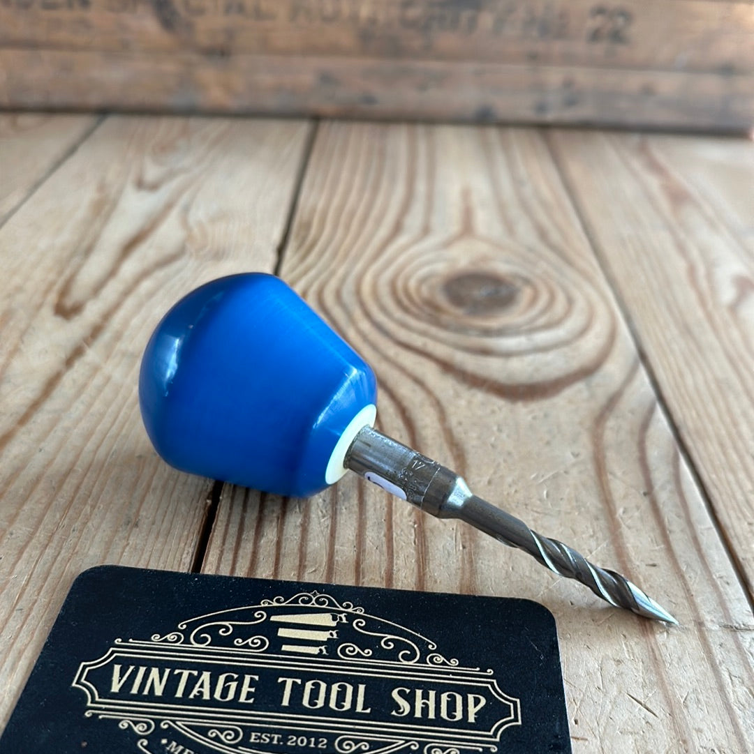 TR144 Repurposed Blue “2” POOL BALL awl by Tony Ralph