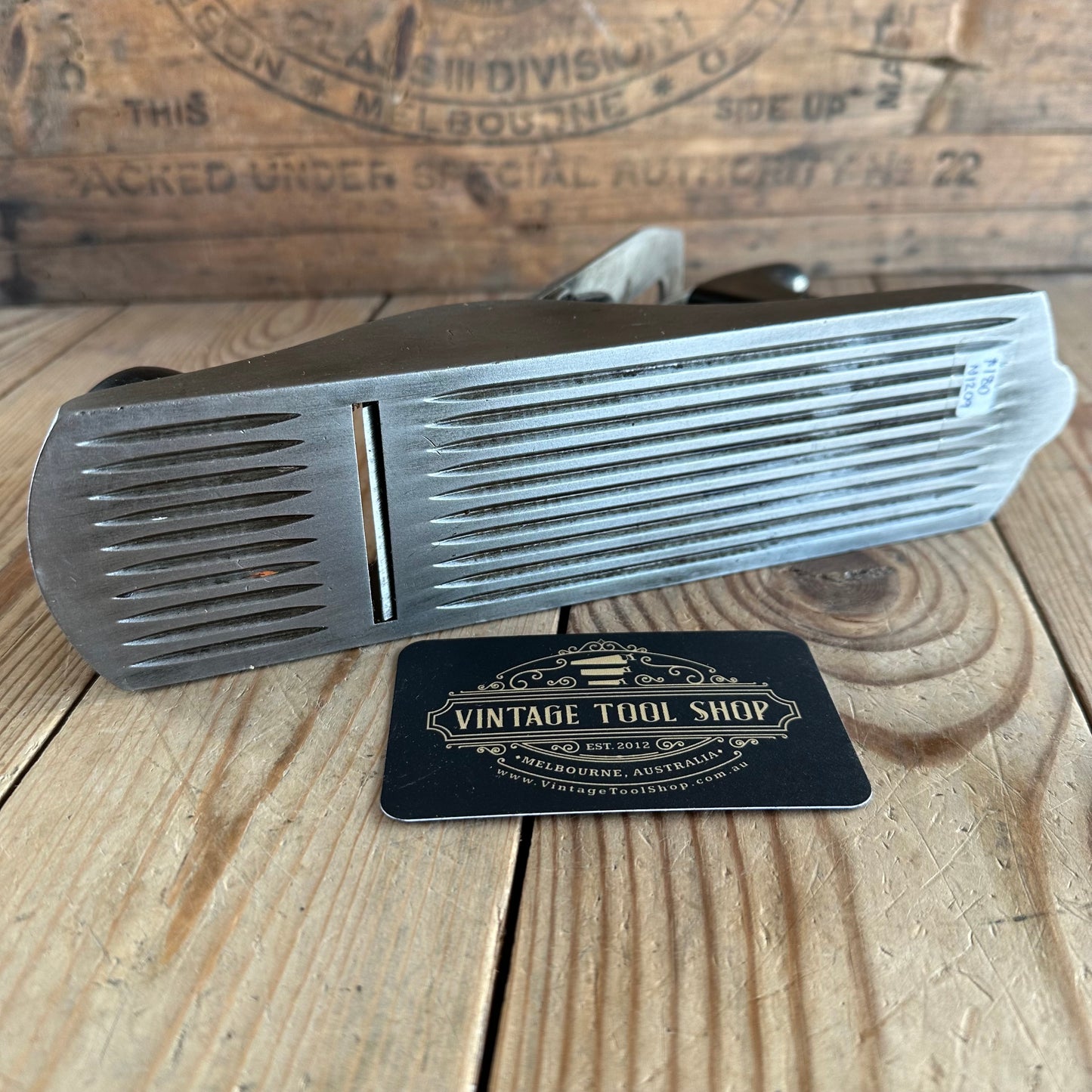 N1209 Vintage STANLEY England No.4C PLANE corrugated base