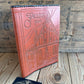 VD2261 Vintage 1980 Tallinn Olympic era LEATHER BOOK notebook journal diary COVER handmade in Estonia