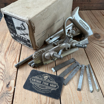 N894 Vintage 1945-1955 CARTER Australia No:C54 plow & groover + 7 x cutters PLANE IOB