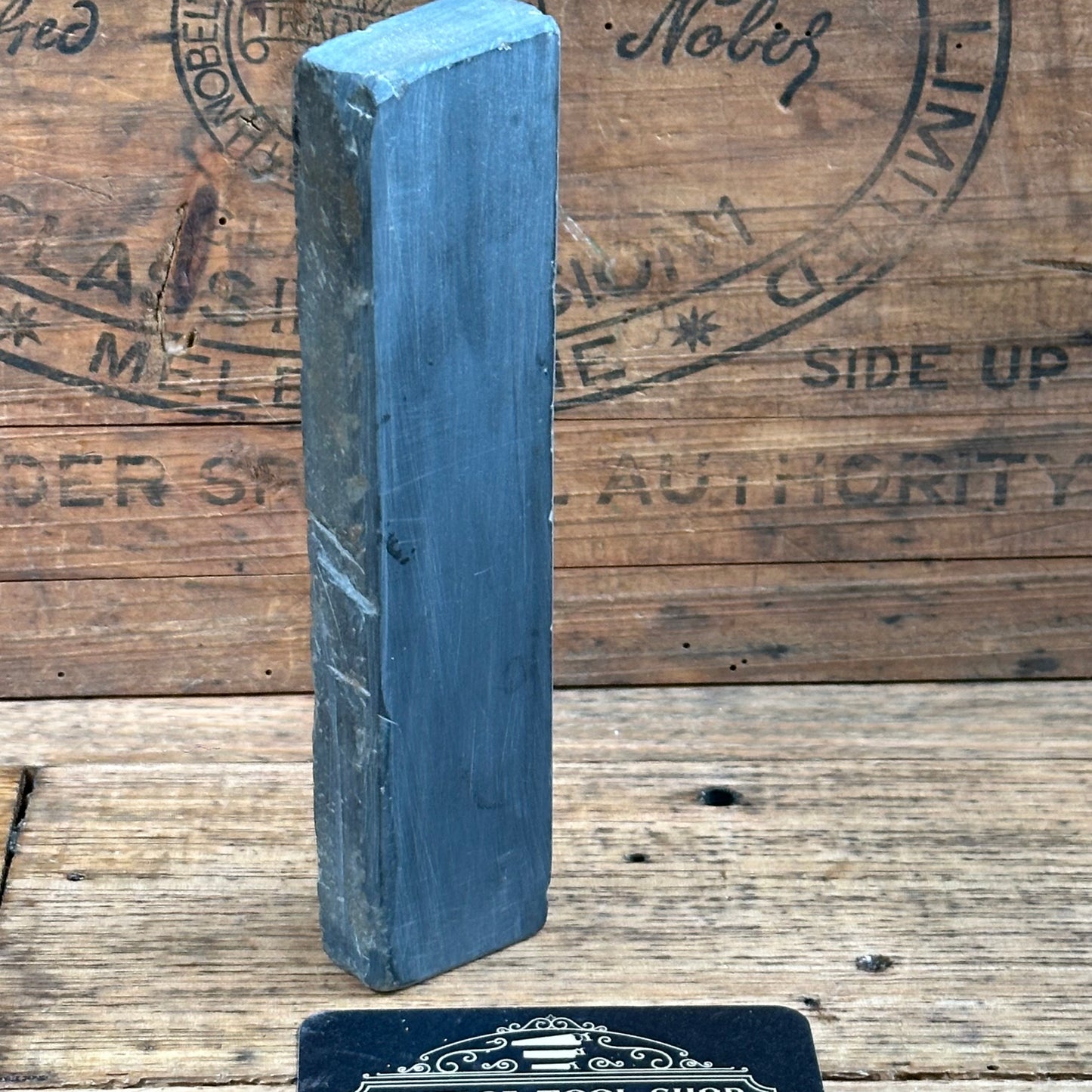 A386 Vintage SCOTTISH Blue Water of Ayr Razor BARBER HONE sharpening stone waterstone