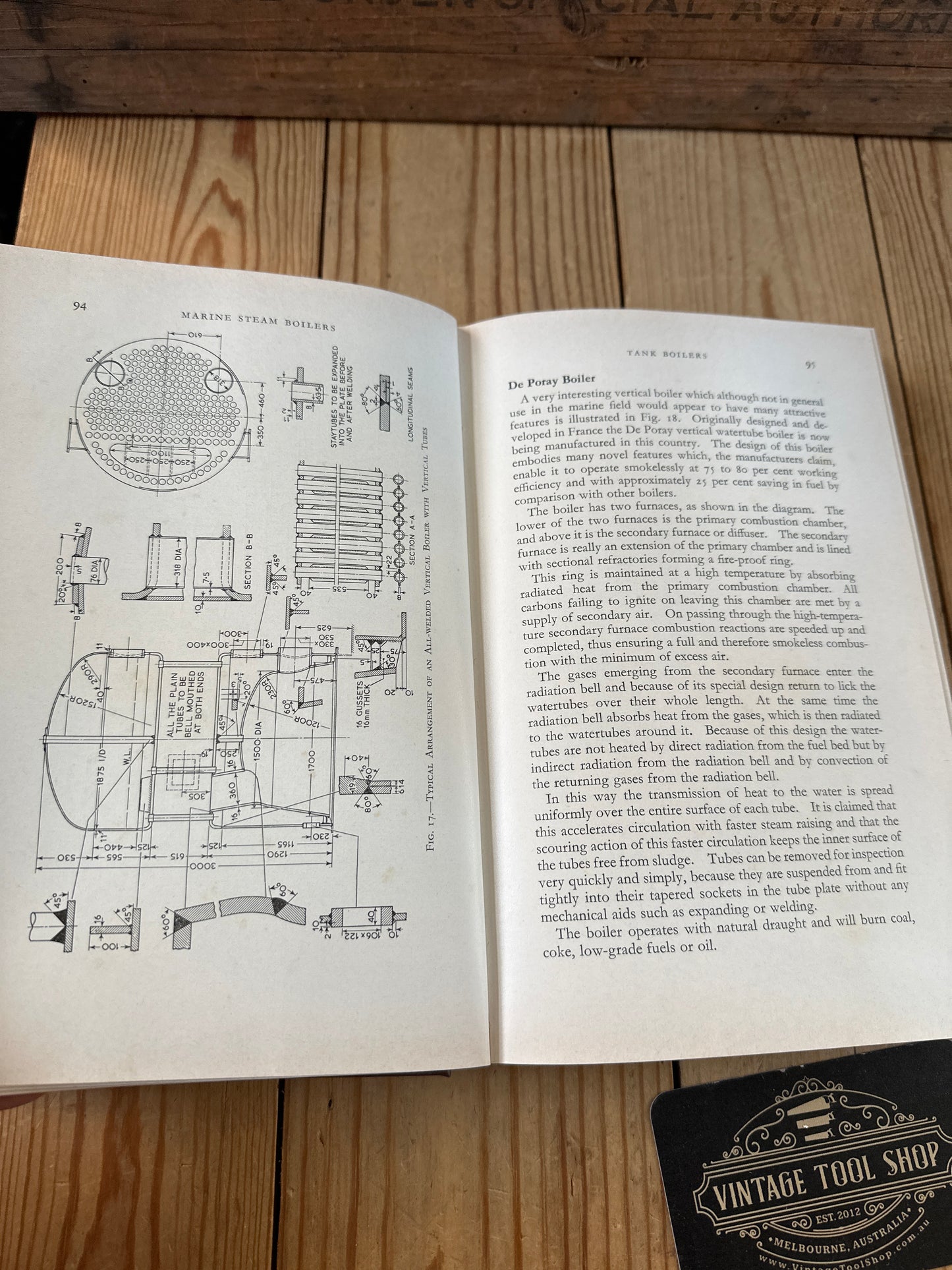 XBN35 Vintage 1970 Marine Steam Boilers 3rd edition BOOK by J.H.Milton