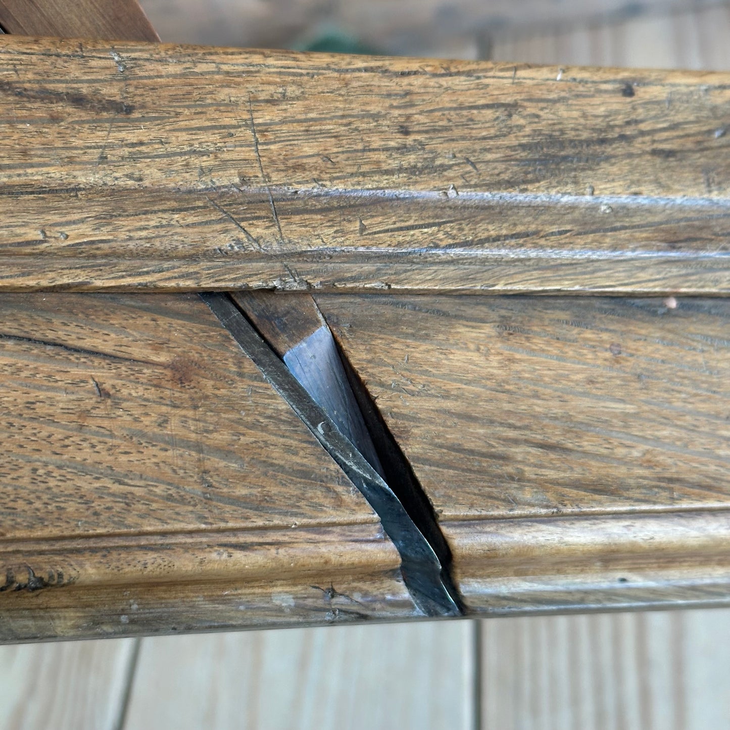 Y1857 Vintage COOL FRENCH OAK Wooden OGEE MOULDING PLANE