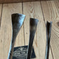 N1750 Vintage set of 3 x English made SPOON GOUGES Carving chisels