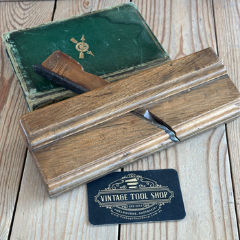 Y1857 Vintage COOL FRENCH OAK Wooden OGEE MOULDING PLANE