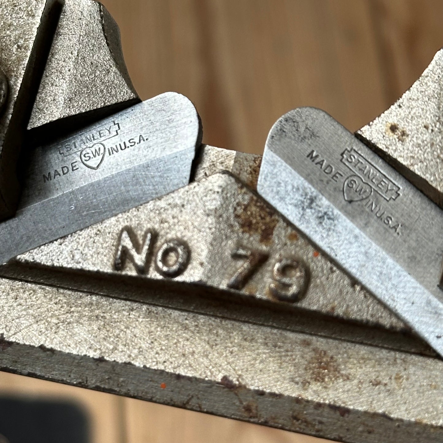 H2525 Vintage STANLEY USA Sweetheart era No.79 Side RABBET Rebate PLANE