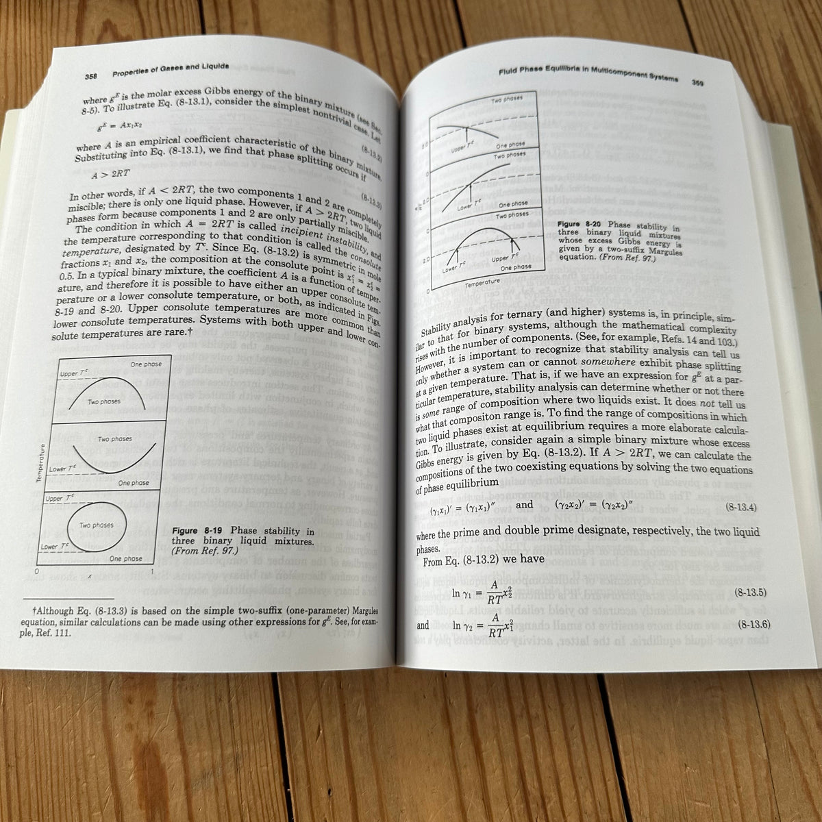 N2043 Vintage BOOK The PROPERTIES of GASES & LIQUIDS 4th Edition by R.C.Reid, J.M.Prausnitz & B.E.Poling