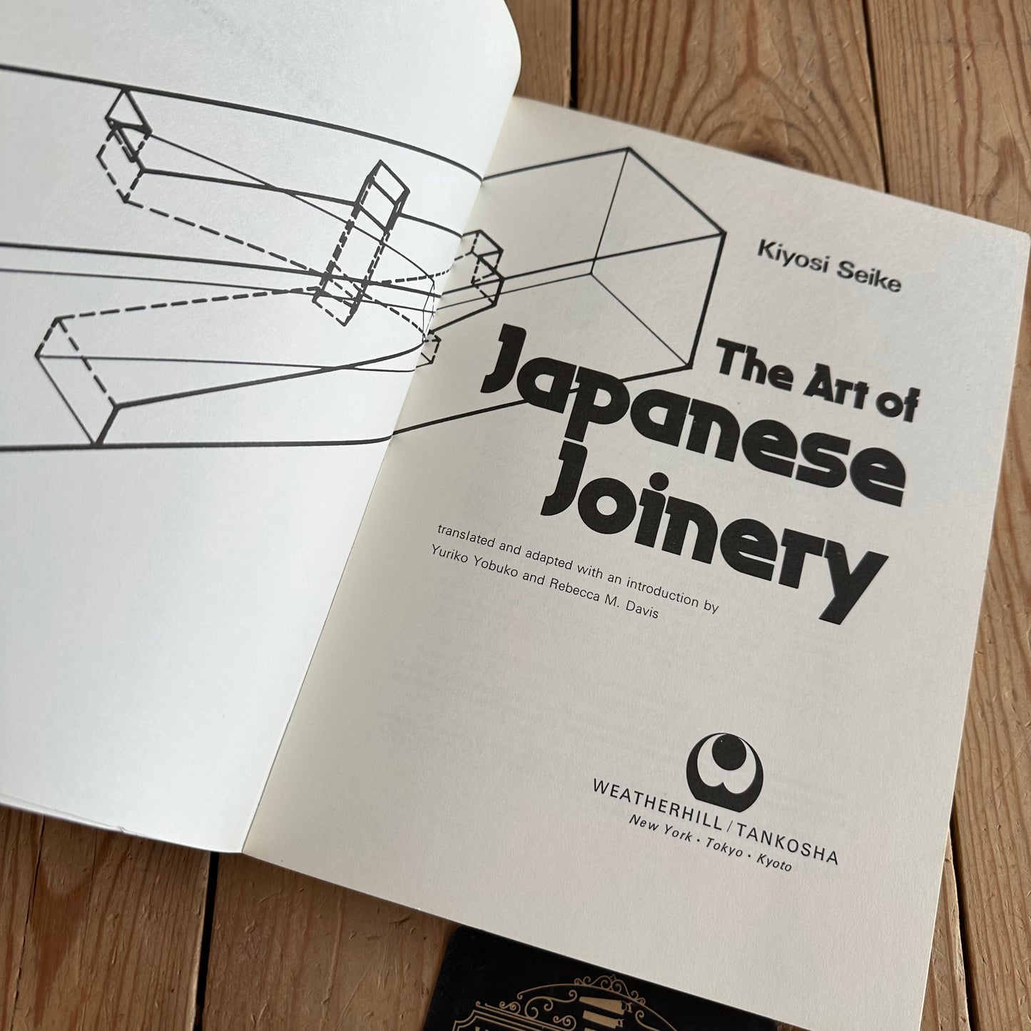 SOLD. H1259 Vintage 1979 THE ART OF JAPANESE JOINERY BOOK by Kiyosi Seike