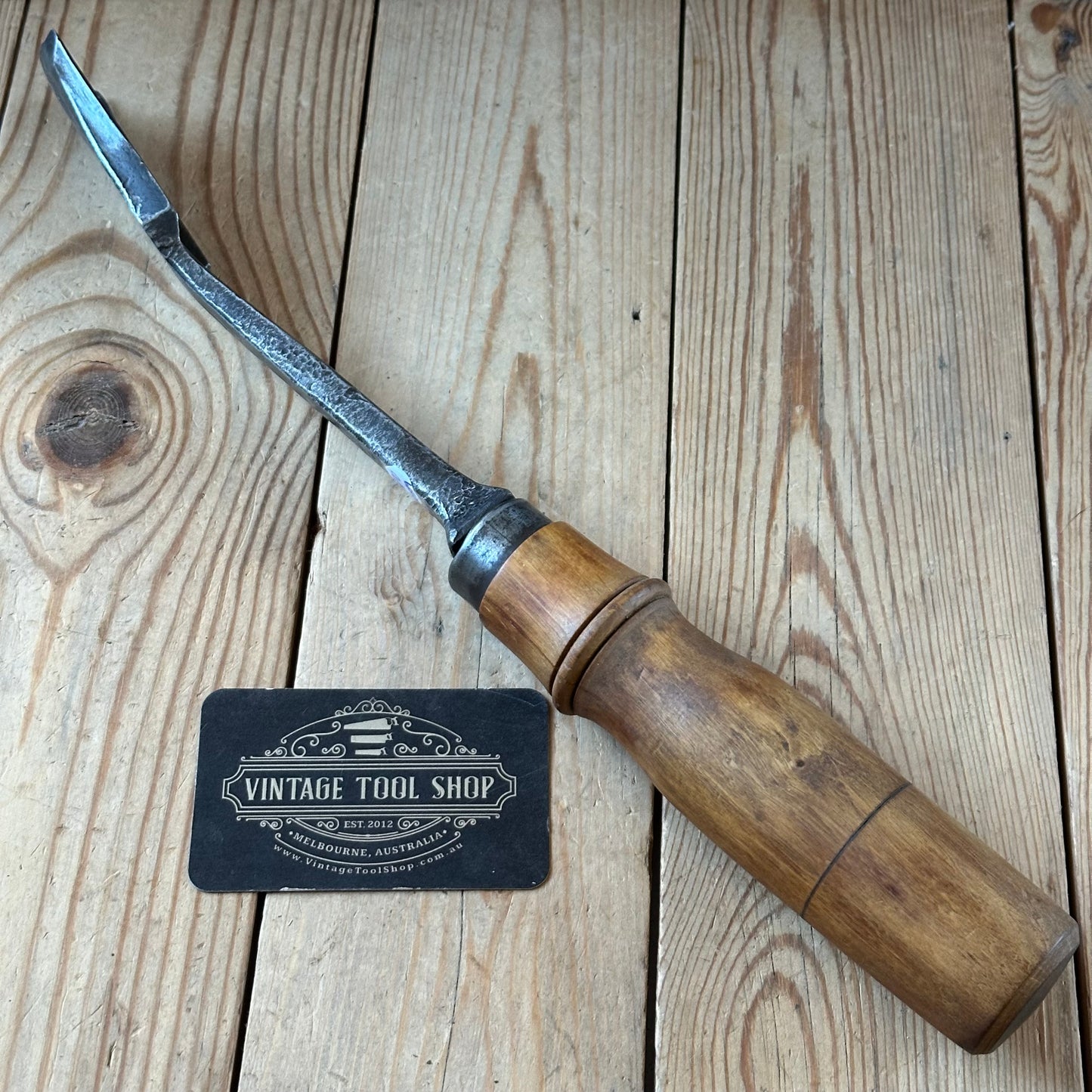 D1889 ANCIENT! Large Antique 35mm EUROPEAN GOUGE Carving CHISEL