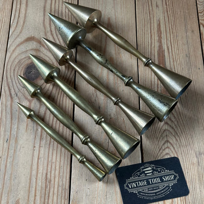 D1435-D1440 RARE! Vintage 1x BRASS Bronze Pipe Organ TUNING CONES