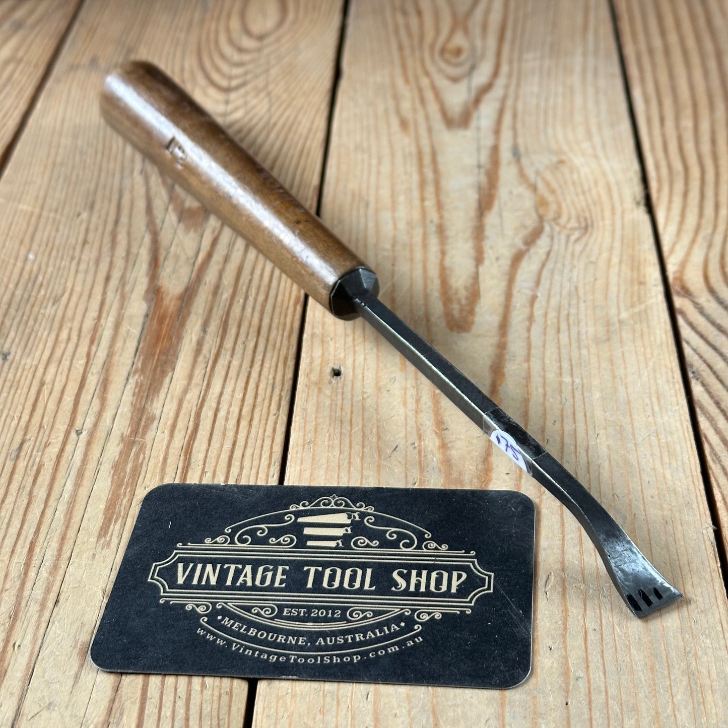 H2035 Vintage JAMES HOWARTH England 11mm Bent Fishtail Carving CHISEL