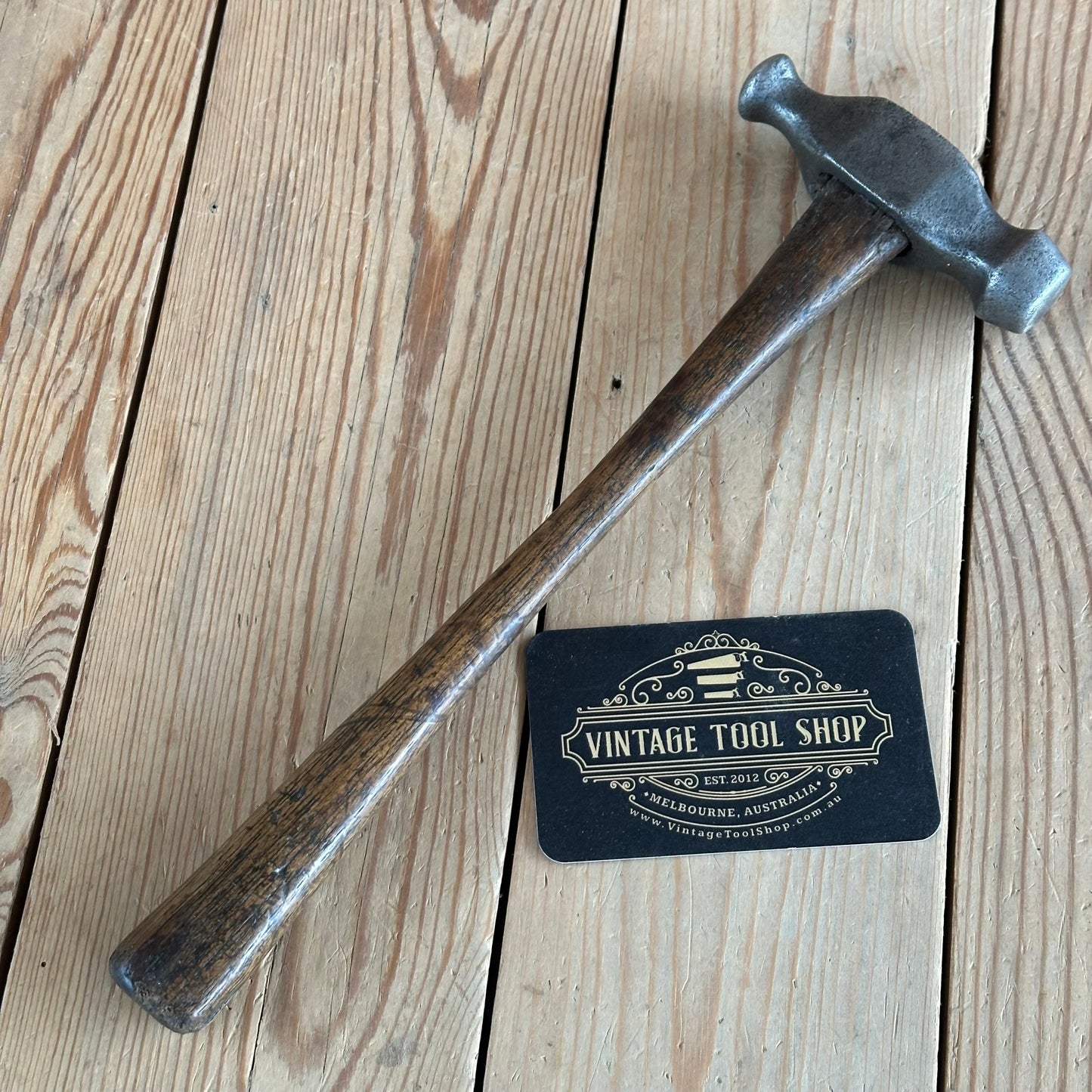 D1866 UNUSUAL! Vintage metalworking JEWELLERS Ball peen HAMMER