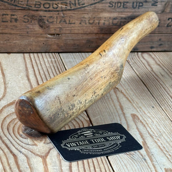 H2453 Vintage BOXWOOD Lead DRESSING STICK plumbers mallet by MONUMENT London