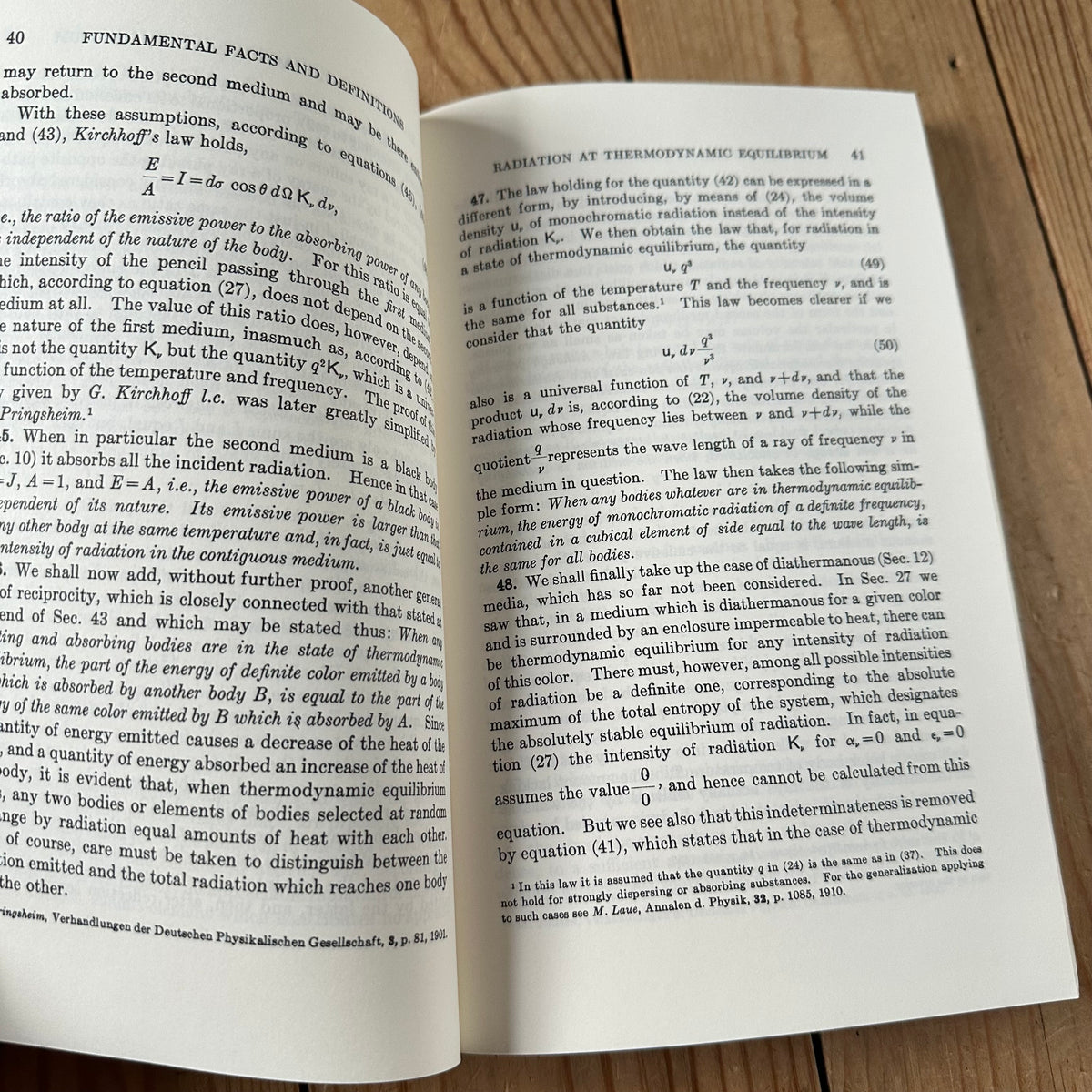 XBN208 Vintage BOOK The THEORY of HEAT RADIATION by MAX PLANCK