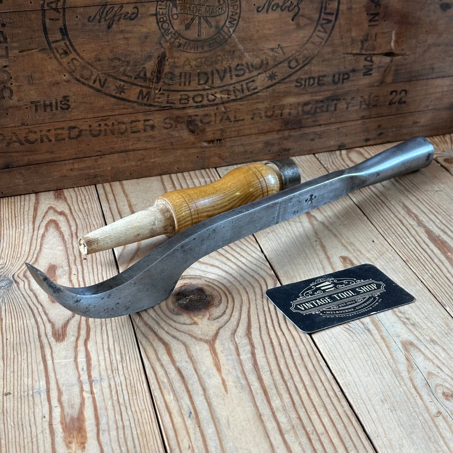 H2511 TIDY! Antique WARD 1/2" SWAN NECK Mortise CHISEL